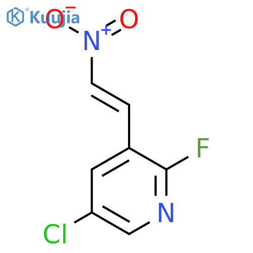 5-chloro-2-fluoro-3-(2-nitroethenyl)pyridine structure