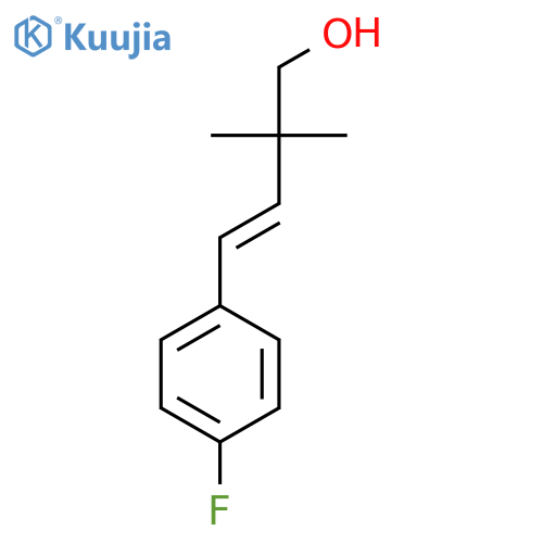 4-(4-fluorophenyl)-2,2-dimethylbut-3-en-1-ol structure