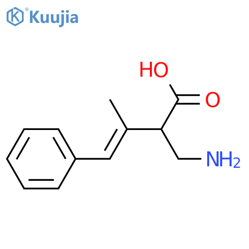 2-(aminomethyl)-3-methyl-4-phenylbut-3-enoic acid structure