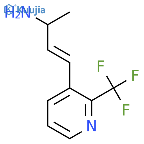 4-2-(trifluoromethyl)pyridin-3-ylbut-3-en-2-amine structure