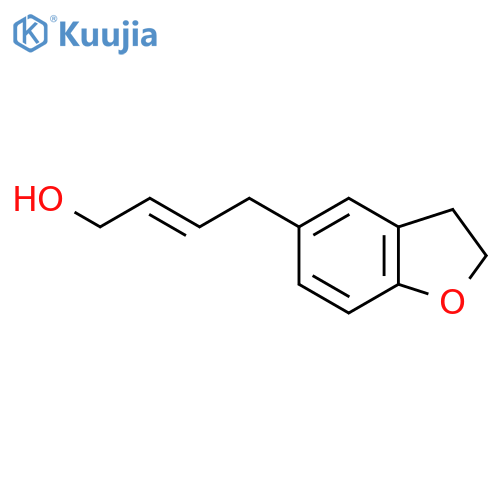4-(2,3-dihydro-1-benzofuran-5-yl)but-2-en-1-ol structure