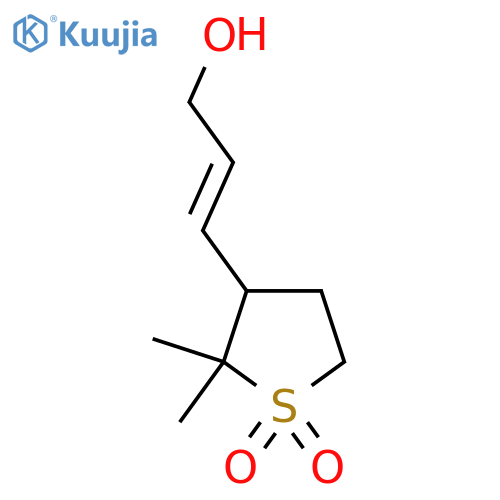 3-(3-hydroxyprop-1-en-1-yl)-2,2-dimethyl-1lambda6-thiolane-1,1-dione structure