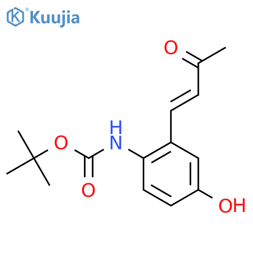 tert-butyl N-4-hydroxy-2-(3-oxobut-1-en-1-yl)phenylcarbamate structure