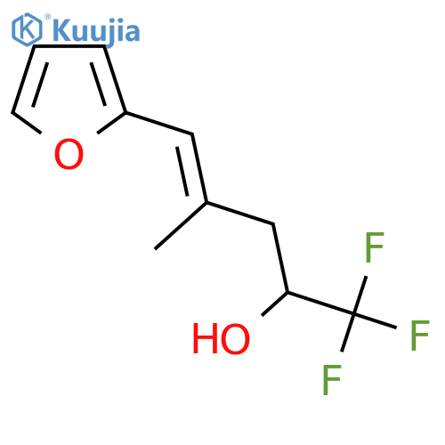 1,1,1-trifluoro-5-(furan-2-yl)-4-methylpent-4-en-2-ol structure