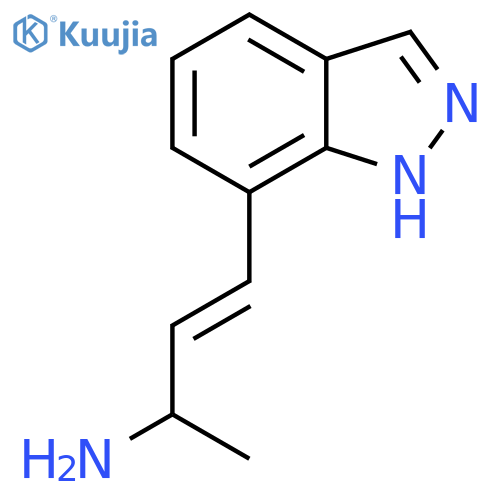 4-(1H-indazol-7-yl)but-3-en-2-amine structure