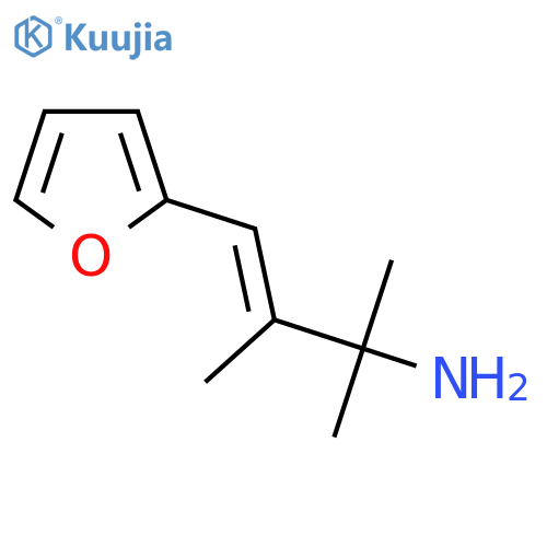 4-(furan-2-yl)-2,3-dimethylbut-3-en-2-amine structure