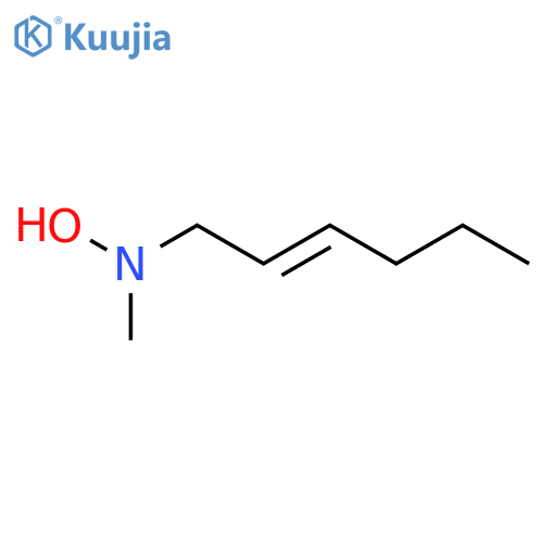 N-(hex-2-en-1-yl)-N-methylhydroxylamine structure