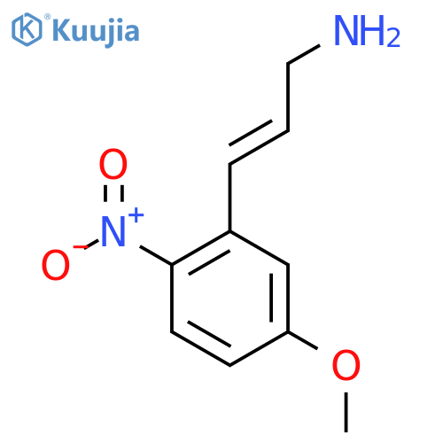 3-(5-methoxy-2-nitrophenyl)prop-2-en-1-amine structure