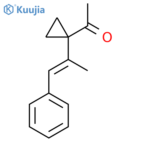 1-1-(1-phenylprop-1-en-2-yl)cyclopropylethan-1-one structure