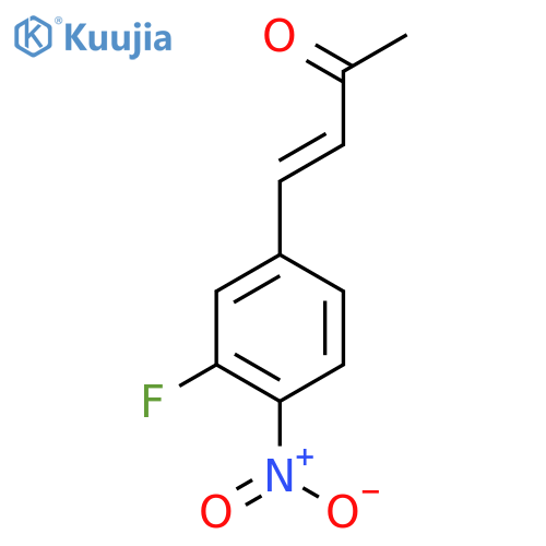 4-(3-fluoro-4-nitrophenyl)but-3-en-2-one structure
