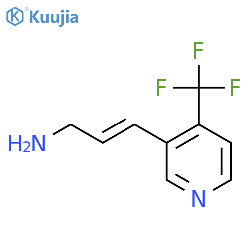 3-4-(trifluoromethyl)pyridin-3-ylprop-2-en-1-amine structure