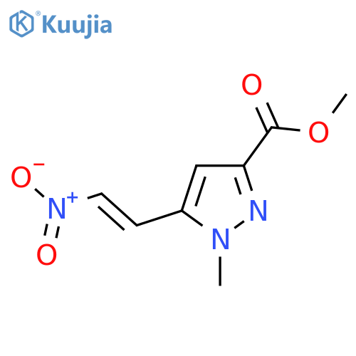 methyl 1-methyl-5-(2-nitroethenyl)-1H-pyrazole-3-carboxylate structure