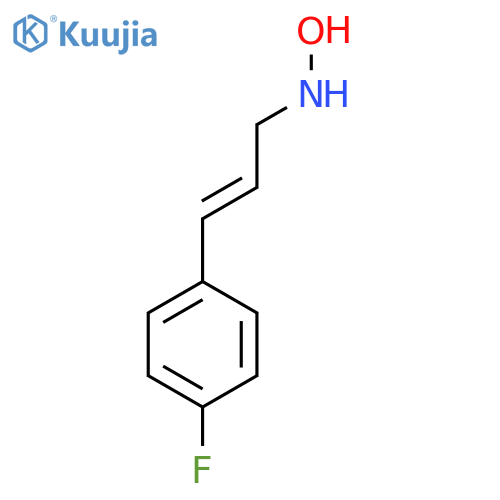 N-3-(4-fluorophenyl)prop-2-en-1-ylhydroxylamine structure
