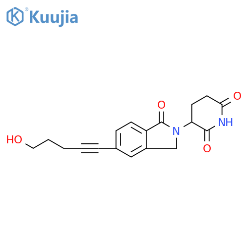 2,6-Piperidinedione, 3-[1,3-dihydro-5-(5-hydroxy-1-pentyn-1-yl)-1-oxo-2H-isoindol-2-yl]- structure