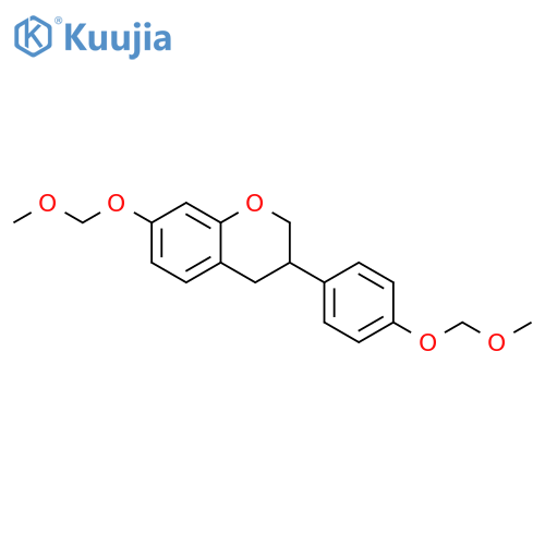 3,4-Dihydro-7-(methoxymethoxy)-3-[4-(methoxymethoxy)phenyl]-2H-1-benzopyran structure