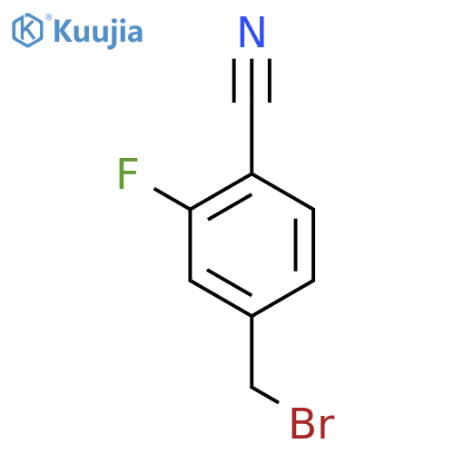 4-(Bromomethyl)-2-fluorobenzonitrile structure