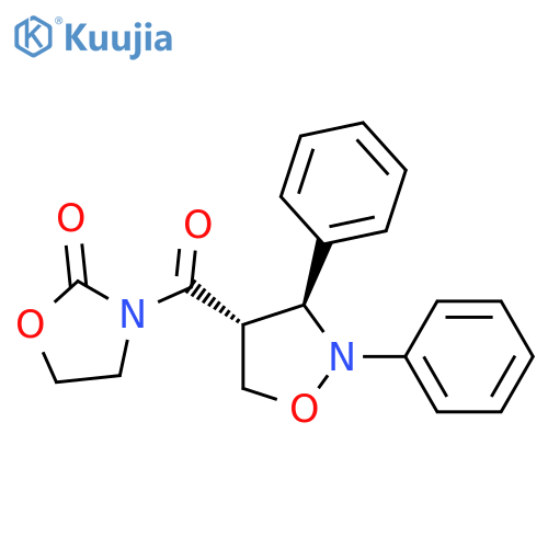 2-Oxazolidinone, 3-[[(3S,4R)-2,3-diphenyl-4-isoxazolidinyl]carbonyl]- structure