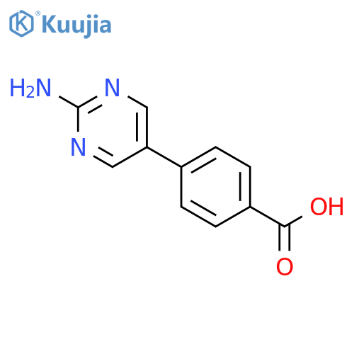4-(2-Aminopyrimidin-5-yl)benzoic acid structure