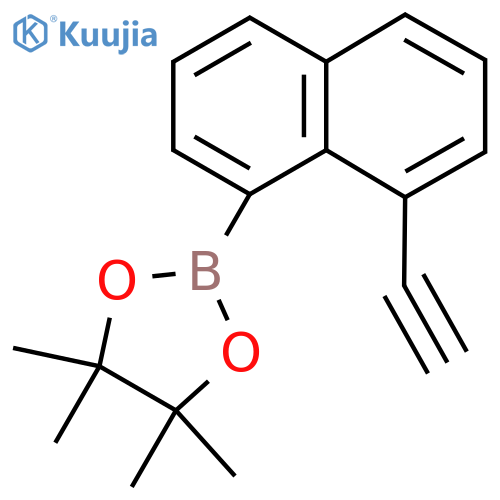 2-(8-Ethynylnaphthalen-1-yl)-4,4,5,5-tetramethyl-1,3,2-dioxaborolane structure