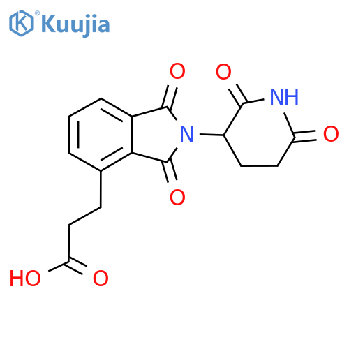 2-(2,6-Dioxo-3-piperidinyl)-2,3-dihydro-1,3-dioxo-1H-isoindole-4-propanoic acid structure