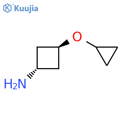 trans-3-Cyclopropoxy-cyclobutylamine structure