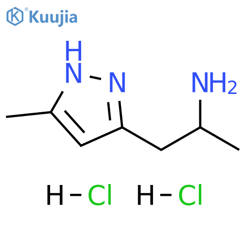 1-(5-methyl-1H-pyrazol-3-yl)propan-2-amine dihydrochloride structure
