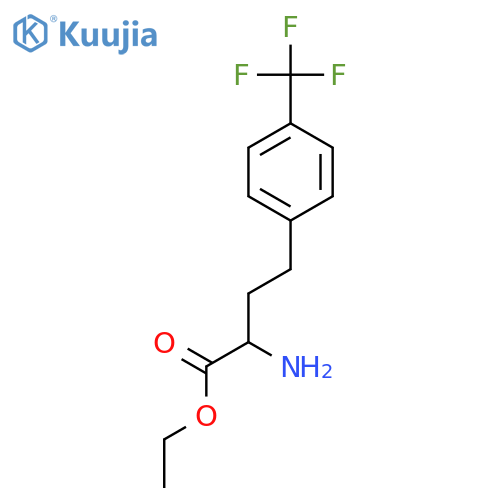 Ethyl 2-amino-4-[4-(trifluoromethyl)phenyl]butanoate structure