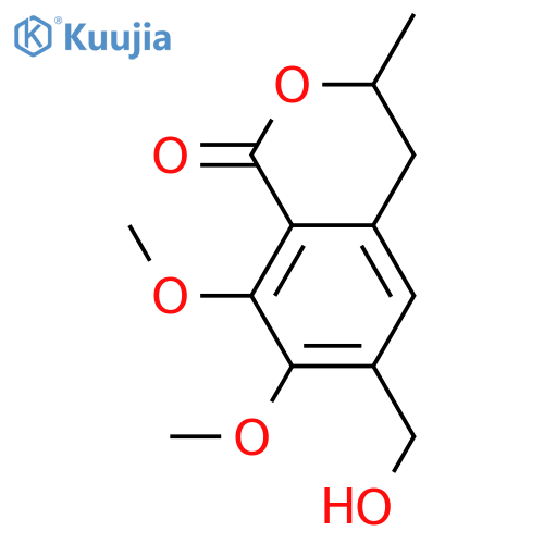 3,4-Dihydro-7,8-dihydroxy-6-(hydroxymethyl)-3-methyl-1H-2-benzopyran-1-one; (R)-form, 7,8-Di-Me ether structure
