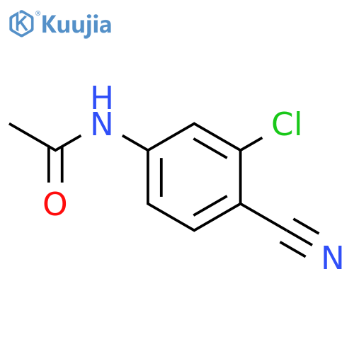 Acetamide,N-(3-chloro-4-cyanophenyl)- structure