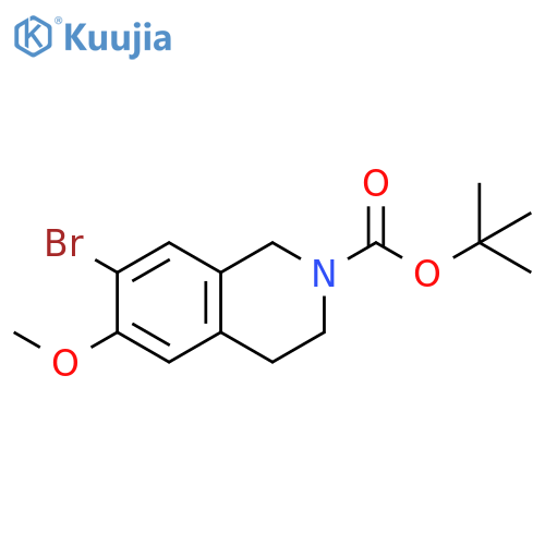 2(1H)-Isoquinolinecarboxylic acid, 7-bromo-3,4-dihydro-6-methoxy-, 1,1-dimethylethyl ester structure