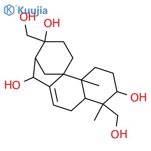7-Aphidicolene-3,13,16,17,18-pentol; (3α,13β,16β)-form structure