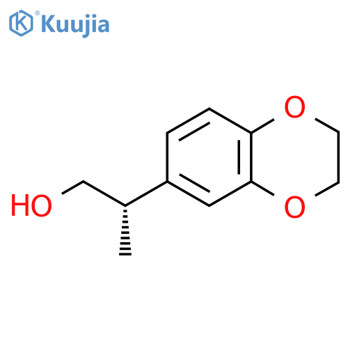 (2S)-2-(2,3-dihydro-1,4-benzodioxin-6-yl)propan-1-ol structure