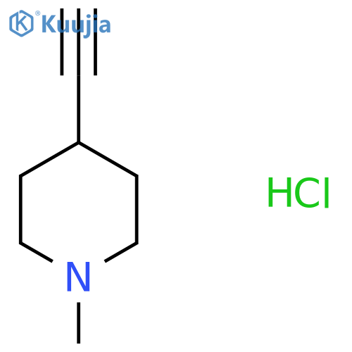 4-Ethynyl-1-methylpiperidine hydrochloride structure