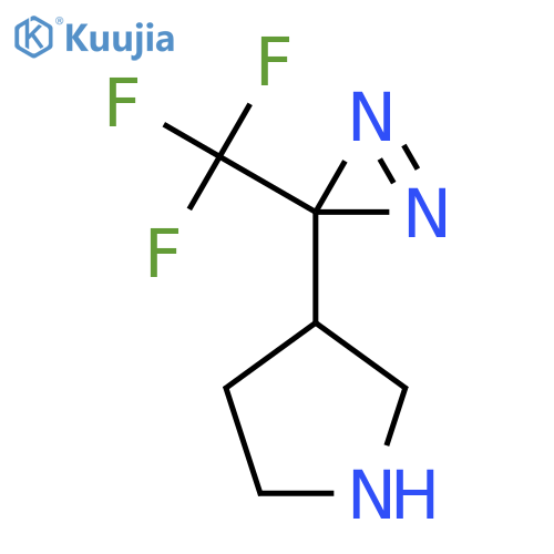 3-3-(trifluoromethyl)-3H-diazirin-3-ylpyrrolidine structure