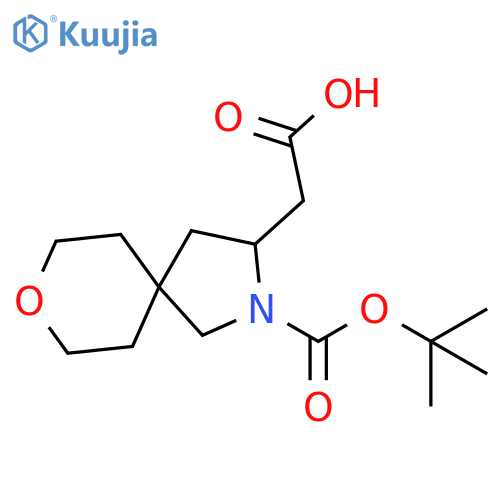 2-{2-(tert-butoxy)carbonyl-8-oxa-2-azaspiro4.5decan-3-yl}acetic acid structure
