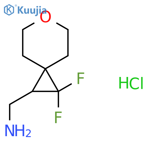 {2,2-difluoro-6-oxaspiro2.5octan-1-yl}methanamine hydrochloride structure