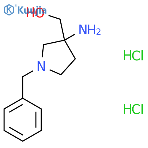(3-amino-1-benzylpyrrolidin-3-yl)methanol dihydrochloride structure