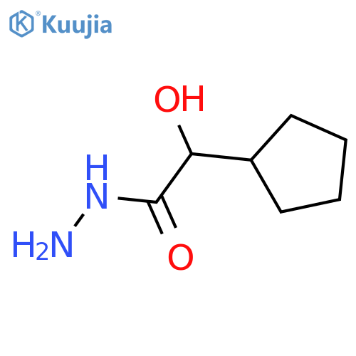 2-cyclopentyl-2-hydroxyacetohydrazide structure