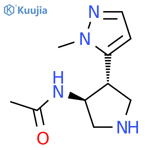 rac-N-(3R,4S)-4-(1-methyl-1H-pyrazol-5-yl)pyrrolidin-3-ylacetamide, trans structure