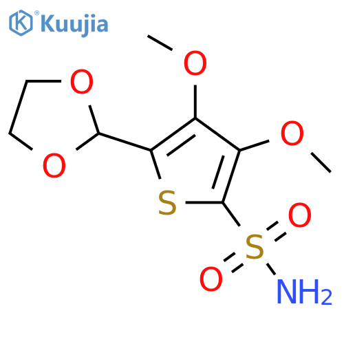 5-(1,3-dioxolan-2-yl)-3,4-dimethoxythiophene-2-sulfonamide structure