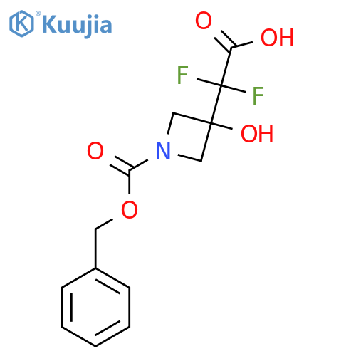 2-{1-(benzyloxy)carbonyl-3-hydroxyazetidin-3-yl}-2,2-difluoroacetic acid structure