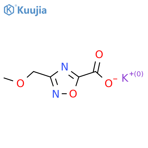 potassium 3-(methoxymethyl)-1,2,4-oxadiazole-5-carboxylate structure