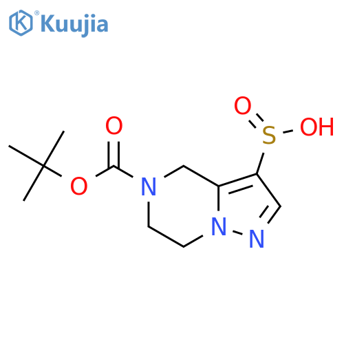 5-(tert-butoxy)carbonyl-4H,5H,6H,7H-pyrazolo1,5-apyrazine-3-sulfinic acid structure