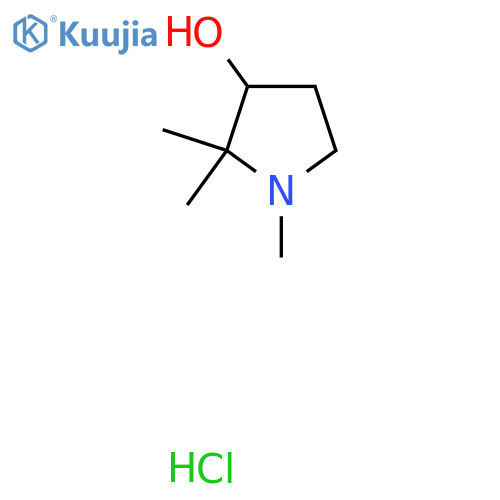 1,2,2-trimethylpyrrolidin-3-ol hydrochloride structure