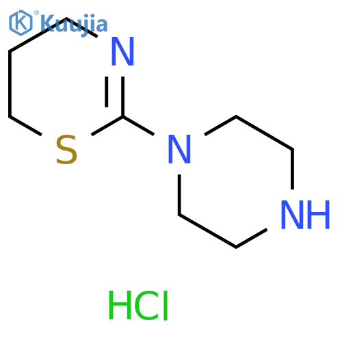 2-(piperazin-1-yl)-5,6-dihydro-4H-1,3-thiazine dihydrochloride structure