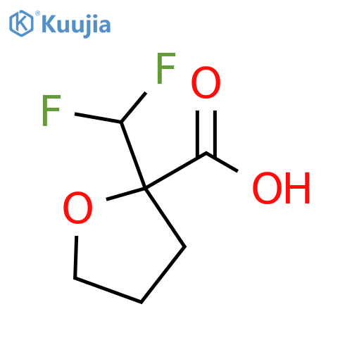 2-(difluoromethyl)oxolane-2-carboxylic acid structure