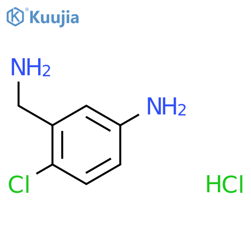 Benzenemethanamine, 5-amino-2-chloro-, hydrochloride (1:2) structure
