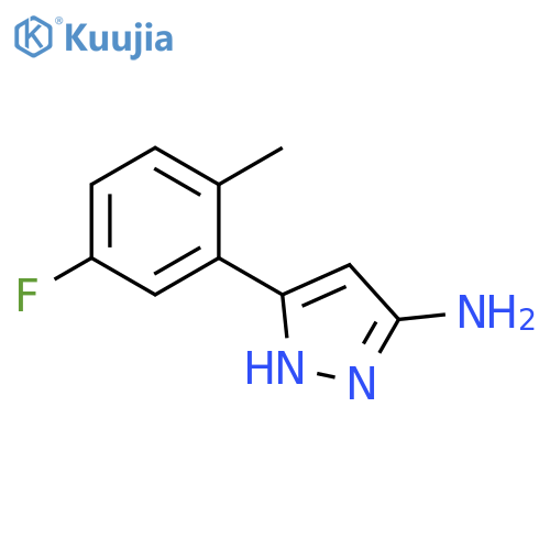 1H-Pyrazol-3-amine, 5-(5-fluoro-2-methylphenyl)- structure
