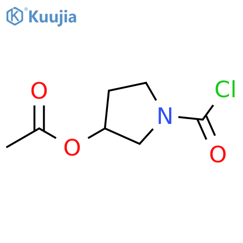 1-(carboxy)pyrrolidin-3-yl acetate structure