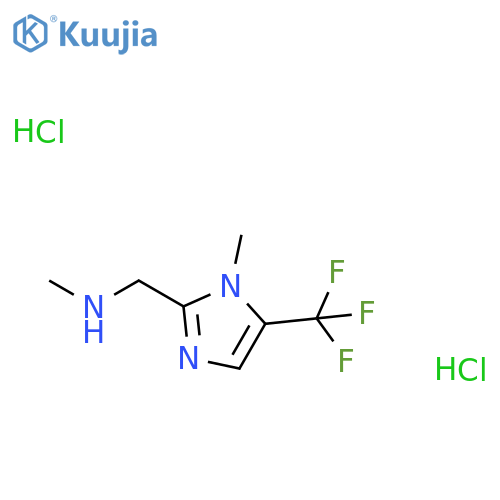 N-Methyl-1-(1-methyl-5-(trifluoromethyl)-1H-imidazol-2-yl)methanamine dihydrochloride structure
